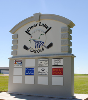 Clear Lake Golf Club Sign Installed