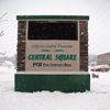 City Central Square integrated monument sign